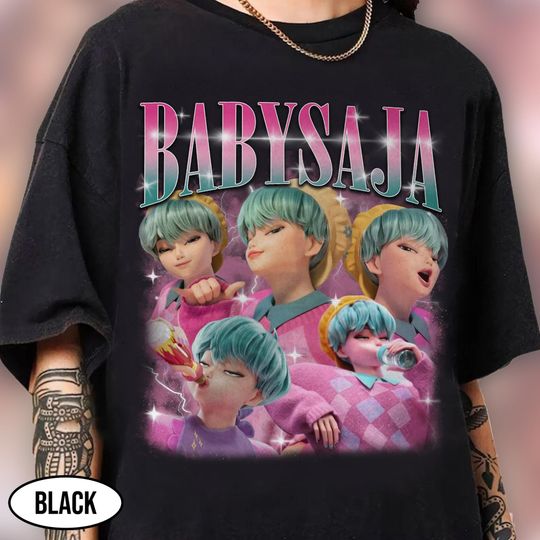 Discover Kpop Demon Hunters Baby Saja Shirts, Baby Saja Kpop Bootleg Shirts, Vintage Y2K Kpop Boys Group Shirts, Kpop Idol Merch, Baby Saja Fan Gift