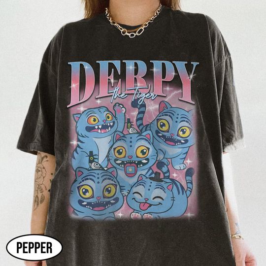 Derpy Tiger Kpop Demon Hunters Shirt, Derpy Demon Hunters Bootleg Tee, Kpop Demon Hunters Tiger Bootleg Shirt, Kpop demon Hunters Fan Shirt