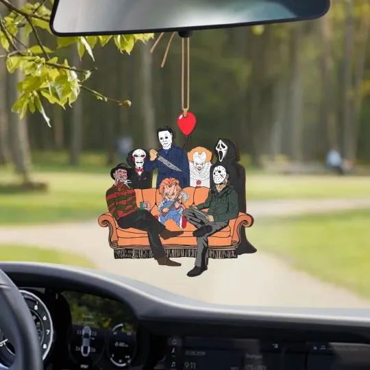 Discover Horror Movies Killers Car Ornament, Halloween Movies Friends Ornament Gift Decor