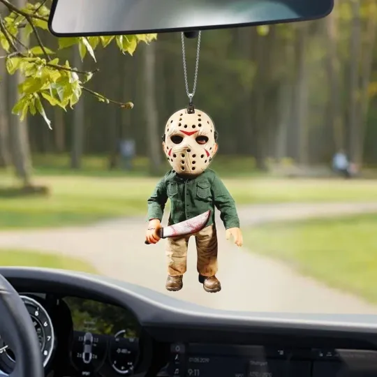 Discover Horror Jason Voorhees Car Ornament, Halloween Jason Voorhees Ornament Gift Decor