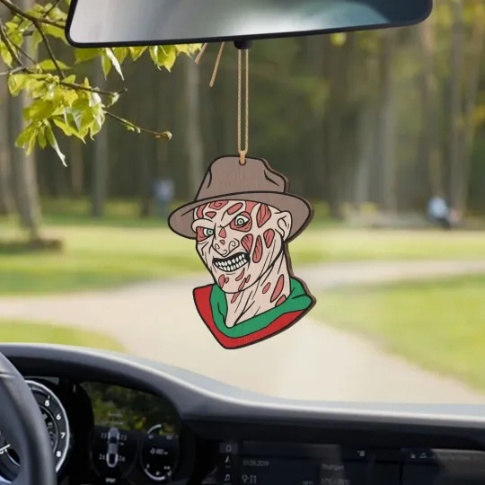 Horror Freddy Krueger Car Ornament, Halloween Freddy Krueger Ornament Gift Decor