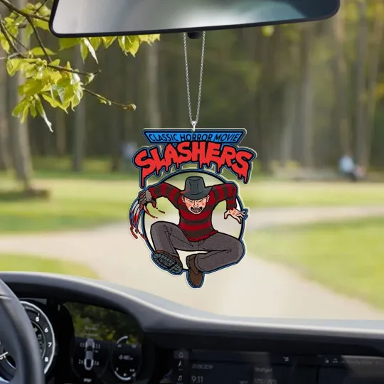 Horror Freddy Krueger Car Ornament, Halloween Freddy Krueger Ornament Gift Decor