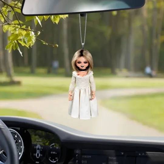 Horror Tiffany Valentine Car Ornament, Halloween Tiffany Valentine Ornament Gift