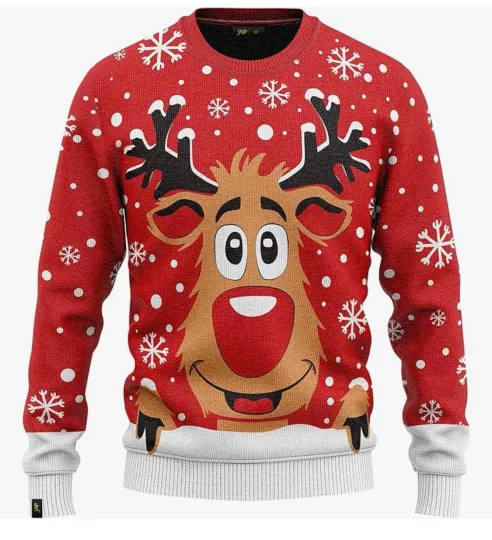 Discover Reindeer Ugly Christmas Sweater 4x