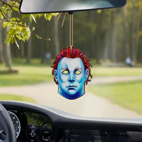 Horror Michael Myers Car Ornament, Halloween Michael Myers Ornament Gift Decor