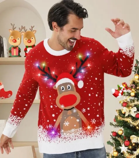 Ugly Christmas Sweater for Women Funny Christmas Sweater Holiday Party Medium