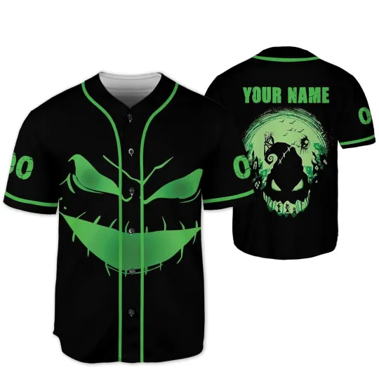 Discover Personalized Oogie Boogie Baseball Jersey The Nightmare Before Christmas