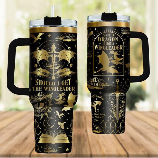 Discover Basgiath War College Fourth Wing Engraved Tumbler 40oz, Velaris Bookish Tumbler Laser