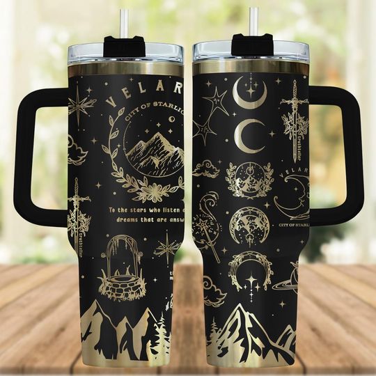 City Of Starlight Engraved Tumbler 40Oz, The Night Court Tumbler Laser