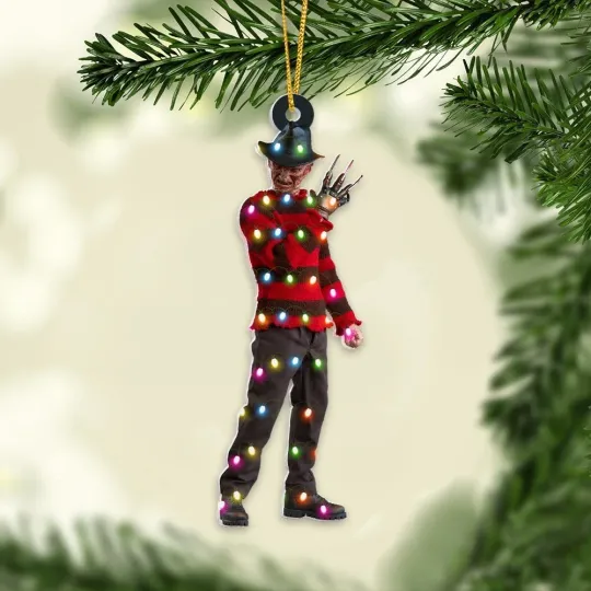 Discover Horror Freddy Krueger Car Ornament, Halloween Freddy Krueger Ornament Gift Decor