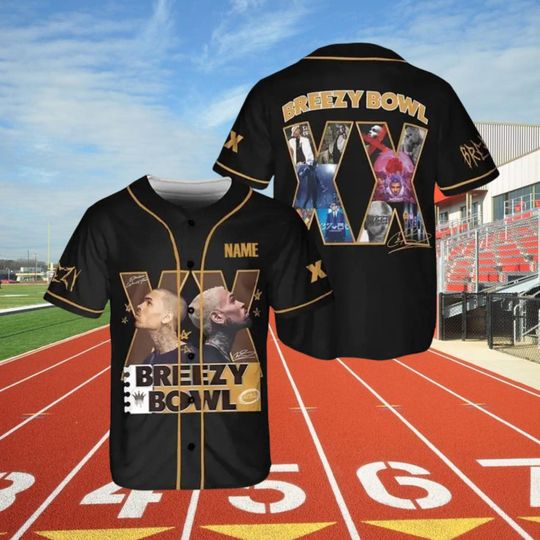 Discover Chris Brown Baseball Jersey, Chris Brown Tour Jersey, Breezy Bowl XX 2025 Shirt, Chris Brown Baseball Shirt, Breezy Bowl Shirt,Fan Gift