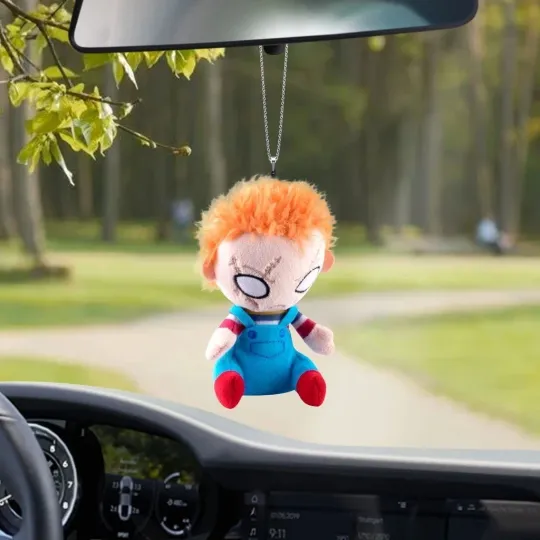Discover Chucky Doll Halloween Car Ornament, Horror Chucky Wanna Play Ornament Gift Decor