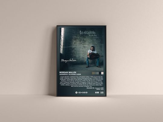 Wallen Western Dangerous: The Double Album Poster, Wallen Western Gift Poster, Wallen Western Album