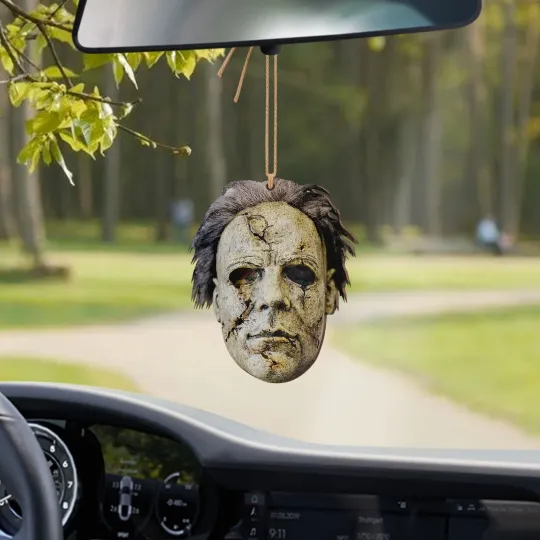 Horror Michael Myers Car Ornament, Halloween Michael Myers Ornament Gift Decor