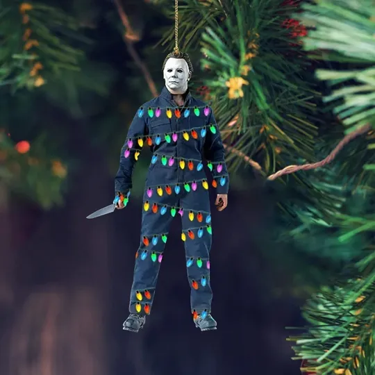 Horror Michael Myers Car Ornament, Halloween Michael Myers Ornament Gift Decor