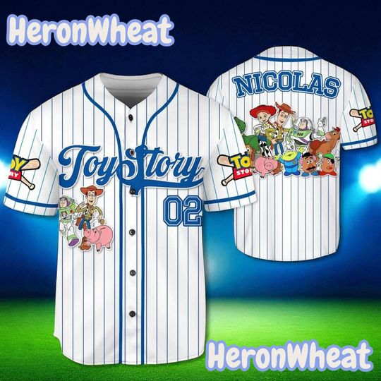 Discover Disney Toy Story Baseball Jersey Shirt, Jersey for Men, Women & Kids, Matching Family Disney Outfit, Toy Story Jersey
