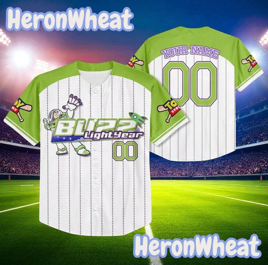 Custom Buzz Toy Story Jersey  Personalized Space Ranger Baseball Shirt, Disney Team Outfit for Kids & Adults, Matching Toy Story Jersey