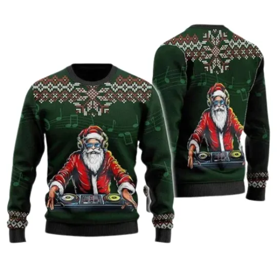 Discover Holy Ugly Christmas Sweater, Santa Mens Funny Ugly Sweater Gift For Christmas