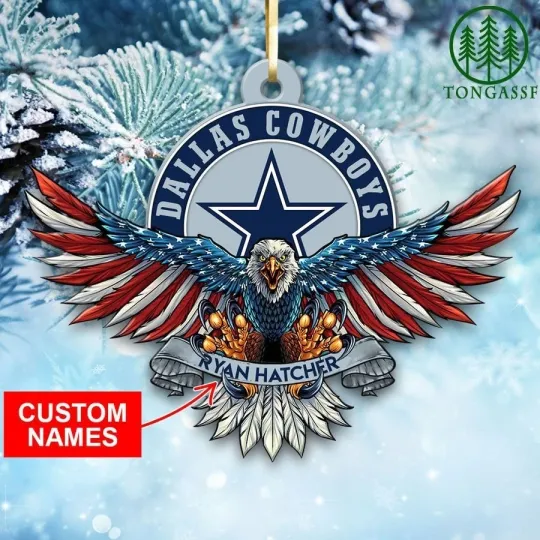 Discover Personalized Dallas Football Team Cowboys Christmas Ornament Gift Decor