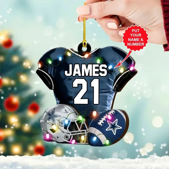 Discover Personalized Dallas Football Team Cowboys Christmas Ornament Gift Decor