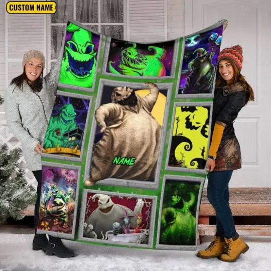Personalized Oogie Boogie The Nightmare Before Christmas Halloween Blanket