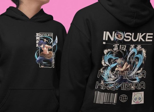demon Kimetsu no Yaiba anime Manga Anime Inosuke Hashibira hoodie