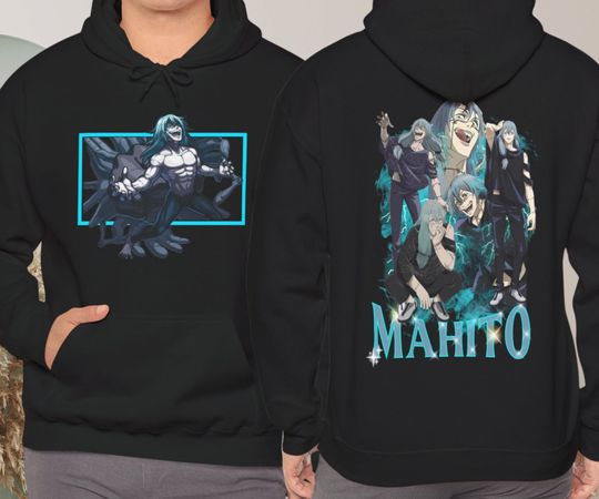 Mahito Jujutsu Satoru Hoodie | Anime Villain Pullover | JJK Graphic Sweatshirt