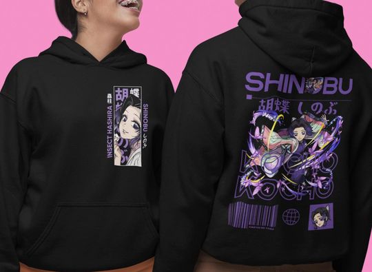 Shinobu Kocho demon Kimetsu no Yaiba anime Manga Anime hoodie