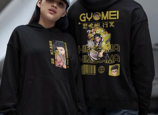Gyomei Himejima demon Kimetsu no Yaiba anime Manga Anime hoodie