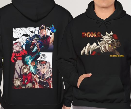 Discover Doma demon Kimetsu no Yaiba anime Manga hoodie Gift for her Gift for friends Funny gift Plus size hoodie Unisex hoodie