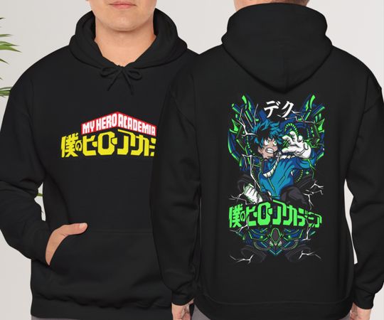 Hero Anime Izuku Midoriya Anime Manga hoodie