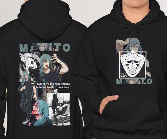Discover Mahito anime Manga Jujutsu Satoru JJK hoodie Gift for friends Gift for anime lover Funny gift  Unisex hoodie