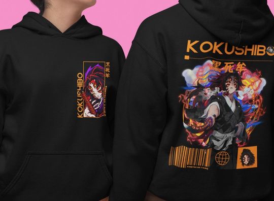 Discover Kokushibo demon Kimetsu no Yaiba anime Manga Anime hoodie Gift for her Gift for friends Funny gift Unisex hoodie