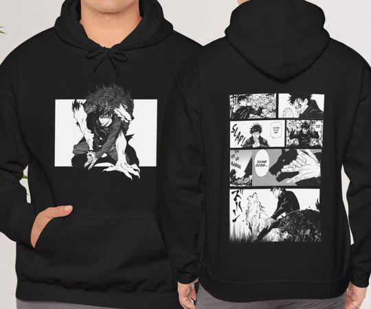 Discover Megumi Fushiguro Anime Manga Jujutsu Satoru JJK hoodie Gift for friends Gift for anime fan Funny gift Unisex hoodie