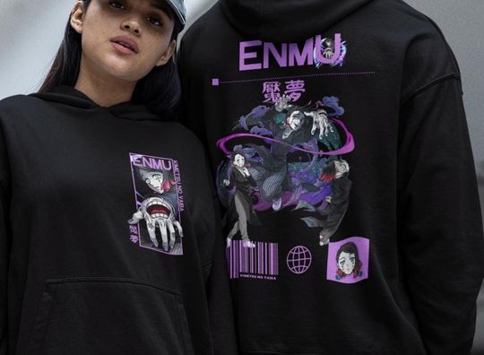 Discover Enmu demon Kimetsu no Yaiba anime Manga Anime hoodie Gift for her Gift for friends Funny gift Unisex hoodie