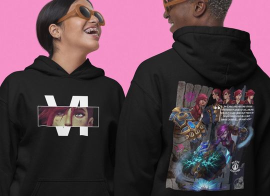 Discover Vi Arcane hoodie Anime hoodie Plus size anime hoodie Gift for friends Gift for gamer Funny gift Unisex hoodie