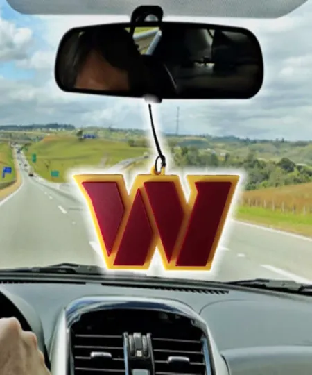 Washington Commanders Car Rearview Mirror Ornament, Commanders Ornament