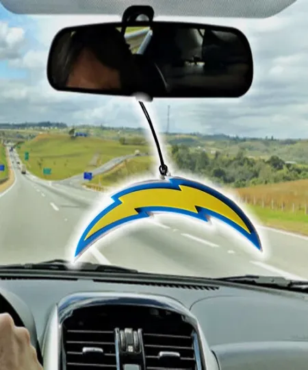 Discover Los Angeles Chargers Car Rearview Mirror Ornament, Chargers Tree Ornament