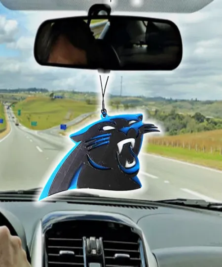 Discover Carolina Panthers Car Rearview Mirror Ornament, Carolina Panthers Tree Ornament