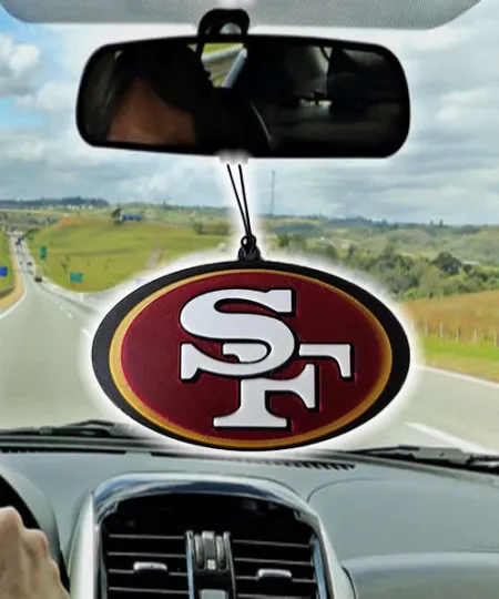 San Francisco 49ers Car Rearview Mirror Ornament, 49ers Ornament