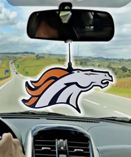 Denver Broncos Car Rearview Mirror Ornament, Denver Broncos  Ornament