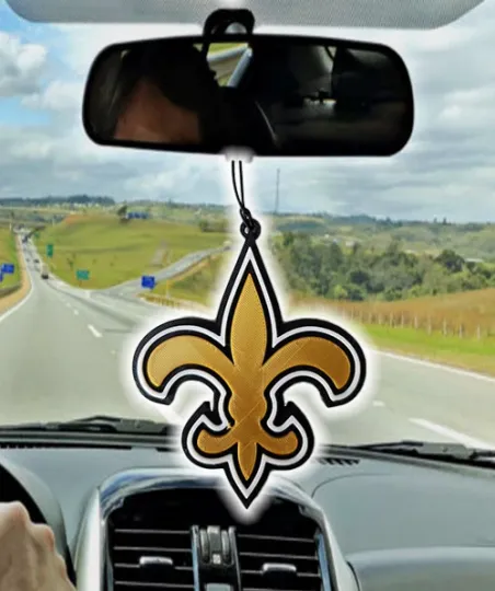 New Orleans Saints Car Rearview Mirror Ornament, Saints  Ornament