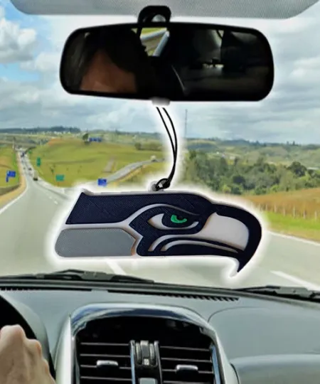 Discover Seattle Seahawks Car Rearview Mirror Ornament, Seattle Seahawks Tree Ornament