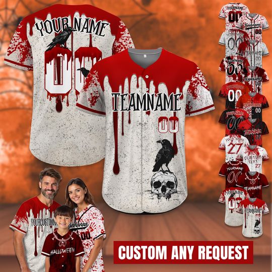 Discover Personalize Baseball Jersey Gift for Halloween