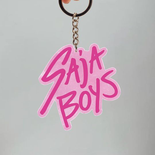 Saja Boys Boy Band Kpop Demon Keychain Tag, Kpop Demon Hunters Keychain, Demon Hunters Merch, Kpop Huntrix Tag, Saja Boys Fan Gifts