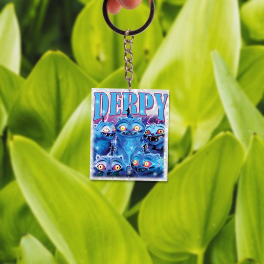 Kpop Demon Hunters Tiger Keychain Tag, Merch Kpop Keychain,Hunters Tiger fan Tag, Derpy Tiger Bird Demon,Kpop Demon Hunters Acrylic Keychain