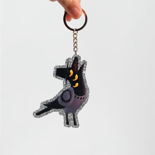 Sussie Bird Kpop DH Keychain Tag, Merch Kpop Keychain,Hunters Tiger fan Tag, Derpy Tiger Bird Demon,Kpop Demon Hunters Acrylic Keychain