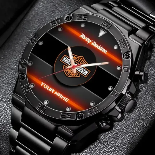 Discover Personalized Harley Motor Racing Davidsonn Stainless Steel Watch For Men