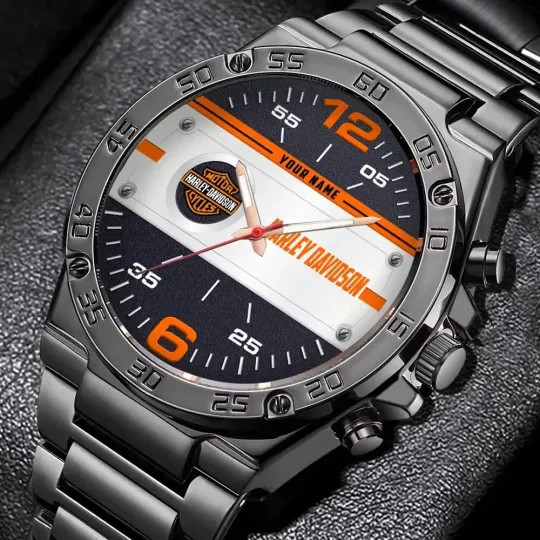 Discover Personalized Harley Motor Racing Davidsonn Stainless Steel Watch For Men