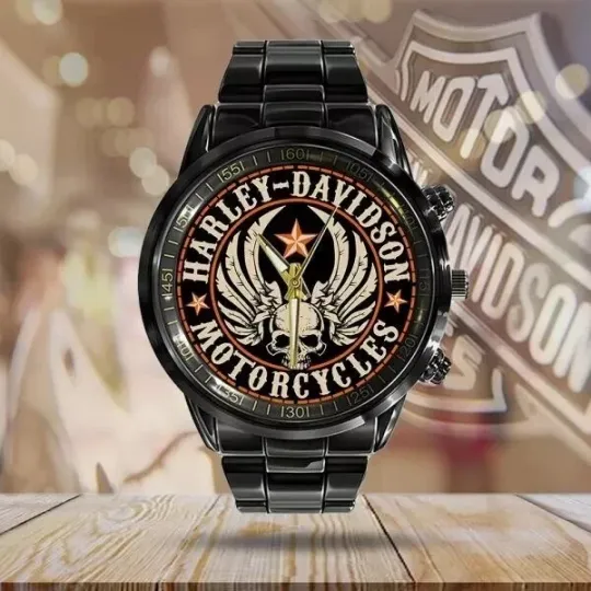 Discover Personalized Harley Motor Racing Davidsonn Stainless Steel Watch For Men